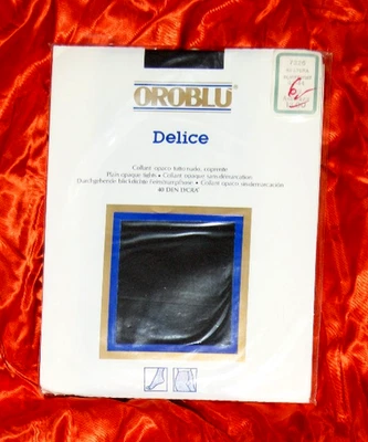 OROBLU Delice zarte Strumpfhose * Tights blickdicht 40 DEN anthrazit Gr. 42/44 - Bild 1 von 2