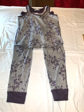 Live Love Lounge Karen Neuberger 2PC Lounge Pants Set Purple Size M