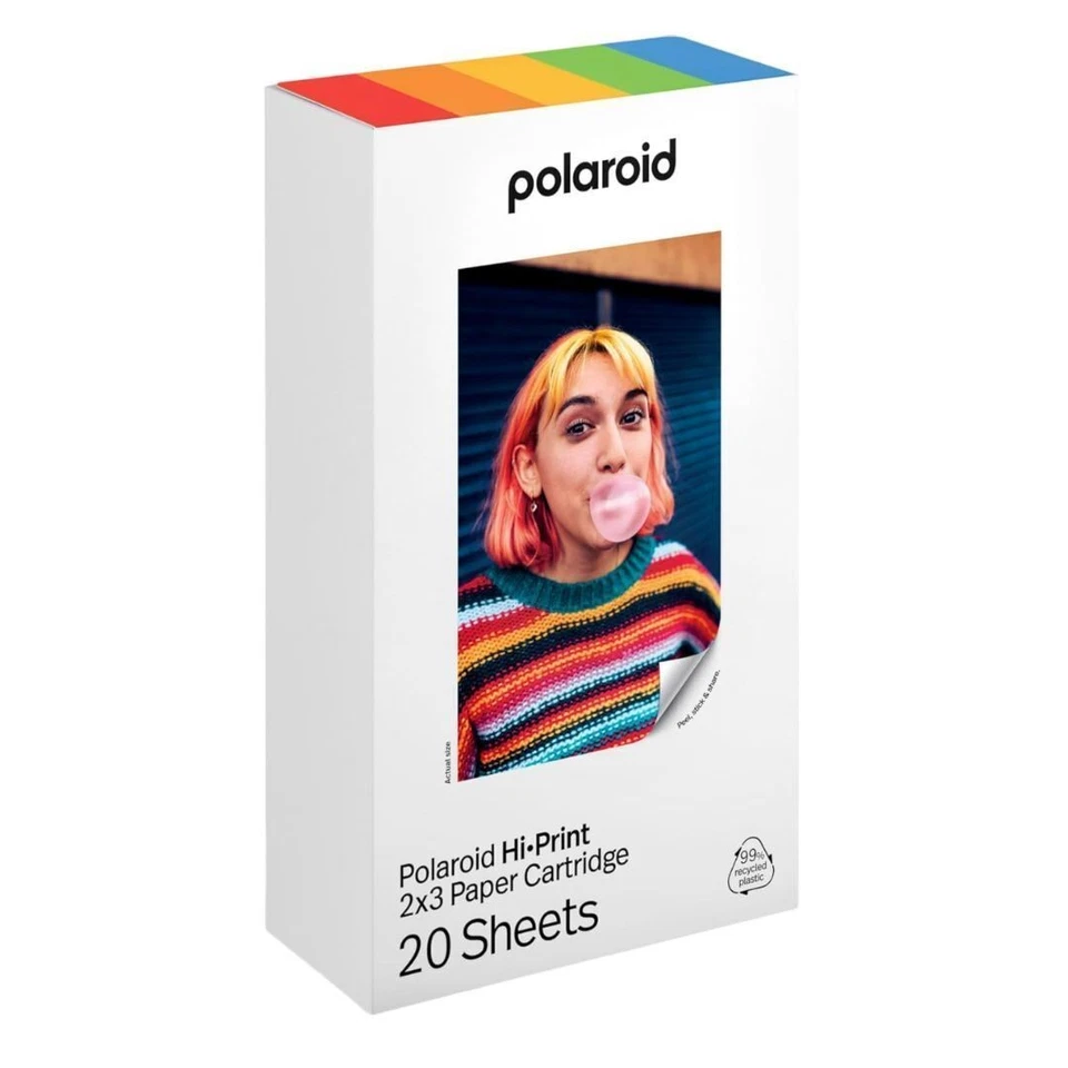 Polaroid 2x3 Sticky Backed Paper Cartridge for Hi Print Photo Printer 20 Sheets - Image 2 of 4