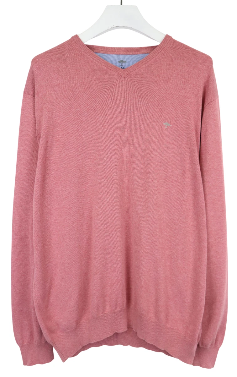Pull Brice En Coton Rayé Rose, Bleu Et Gris - Taille XL - Occasion Très Bon état