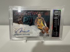 2023 Panini Court Kings Brush Strokes Ruby /49 Bennedict Mathurin #BR-BEN Auto