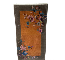 NEW ART DECO CHINESE WALTER NICHOLS RUG Mat Oriental Hand Made 24 x 47