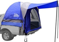 Double Layer Pickup Truck Bed Tent With Awning Pu3000mm Waterproof Camping S...