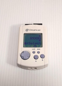 SEGA Dreamcast Controller Blue Atomic HKT-7700 & VMU Lot Tested New Batteries