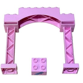 LEGO DUPLO Replacement Tower Arch Slipper Block Parts Cinderellas Castle #6154