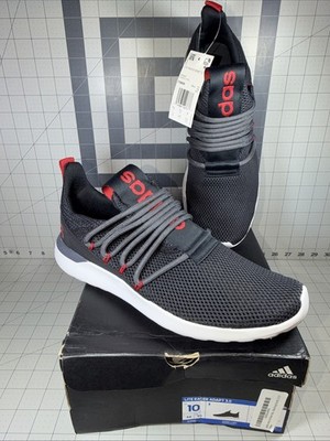 adidas Men's Lite Racer Adapt 3.0 Running Shoes Black Gray Scarlet Sz10 New