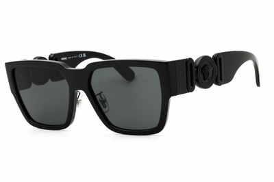 Versace VE4483D 536087 Square Shiny Black/Gray 57 mm Men's Sunglasses Frame