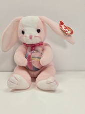 EGGERTON Vintage Ty Beanie Baby Pink Easter Egg Bunny Rabbit 2003