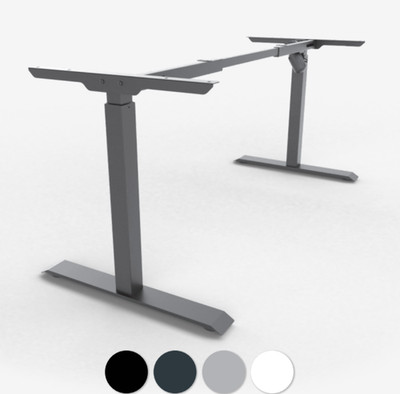 E-More 1M2S elektrisch höhenverstellbarer Schreibtisch Anthrazit