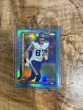 2025 Topps Chrome Football T.J Hockenson Aqua Refractor /199 Vikings #200