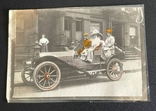 Vintage Hand Tinted Photo Edwardian Brass Era Antique Car Goggles Duster Fashion Vintage Hand Tinted Photo Edwardian Brass Era Antique Car Goggles Duster Fashion