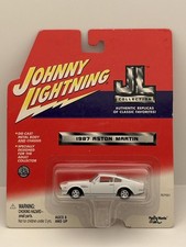 Vintage Johnny Lightning JL Collection 1987 Aston Martin 1:64 White Diecast Car