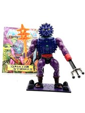 MASTERS OF THE UNIVERSE VINTAGE 1984 SPIKOR COMPLETE W/ MINI-COMIC & FREE STAND!