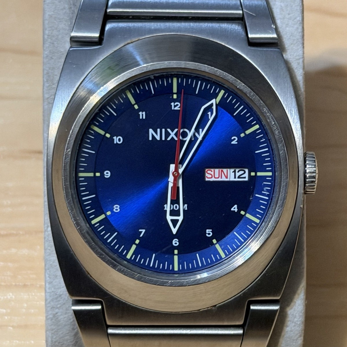 NIXON◇クォーツ腕時計/アナログ/BLU/SLV | ANAV.IT