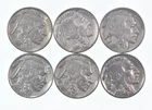 1930-1937 XF/AU Better Condition: Great Detail in Buffalo Horn 6 Coin Lot *710