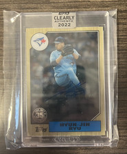 Hyun-Jin Ryu 2022 Clearly Authentic Auto Toronto Blue Jays #87TBA-HR