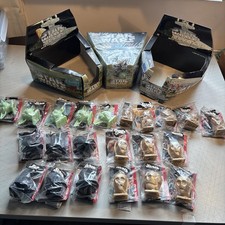 Topps Star Wars Candy Container Sealed Box plus 2 geöffnete Boxen mit 22 weiteren.