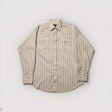 Vintage Panhandle Slim Shirt Mens 16x35 Pearl Snap Western Rodeo Made In USA