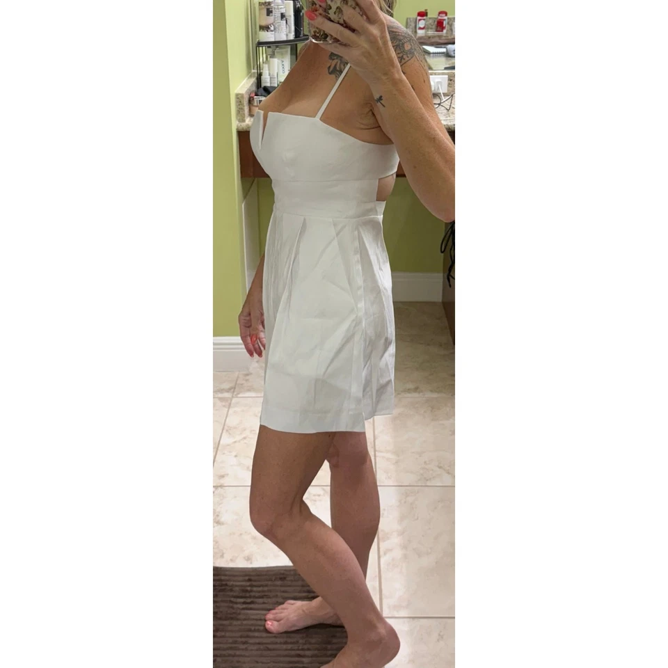 Mameluco pequeño Susana Monaco mezcla de algodón lino $195 venta al por menor nuevo con etiquetas con bolsillos Foto 3 de 4