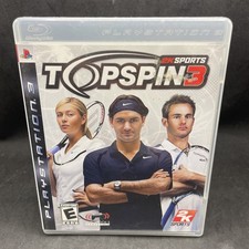 Top Spin 3 2K Sports CIB (Sony PlayStation 3 PS3) Complete with Case and Manual