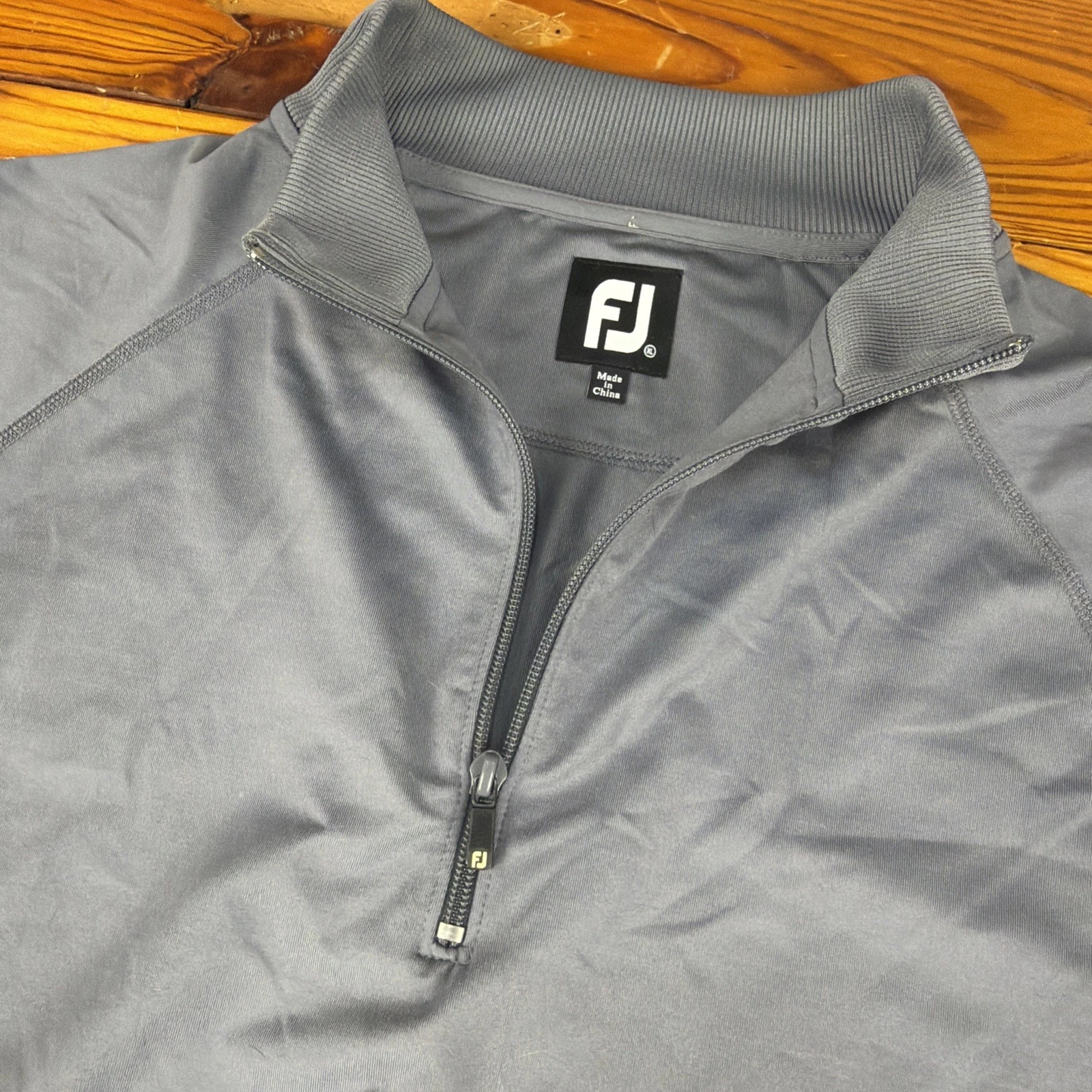 FootJoy Gilet Mens XL Gray Golf Mid Layer Vest Pullover 1/4 Zip FJ Jumper