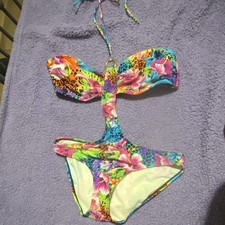 Size Large One Piece Swimsuit Multicolor