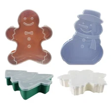 Christmas Tree Snack Tray Serving Tray With Lid Holiday Snack Box Container 