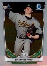 2014 Bowman Chrome Draft Baseball Card #CDP73 Brett Graves
