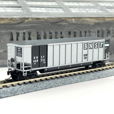 E&C Shops N Scale 751 BNSF Johnstown Coalporter 668216 with Micro-Trains Trucks