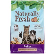 All Natural Biodegradable Walnut-Based Pellet Non-Clumping Cat Litter 26 lb Bag