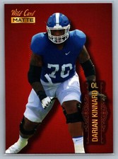 2022 Wild Card Matte #MB-26 Darian Kinnard Red