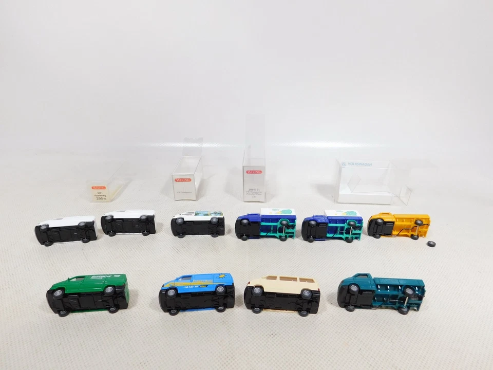 Wiking 1:87 H0 10X VW 295 Furgone 298 Trasportatore Taxi Ecc Sg/TOP #EG807-0,5 - Immagine 3 di 4