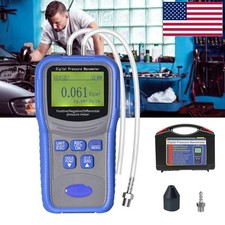 Dual Port Digital Manometer Gas Pressure Tester Differential Air Pressure Meter