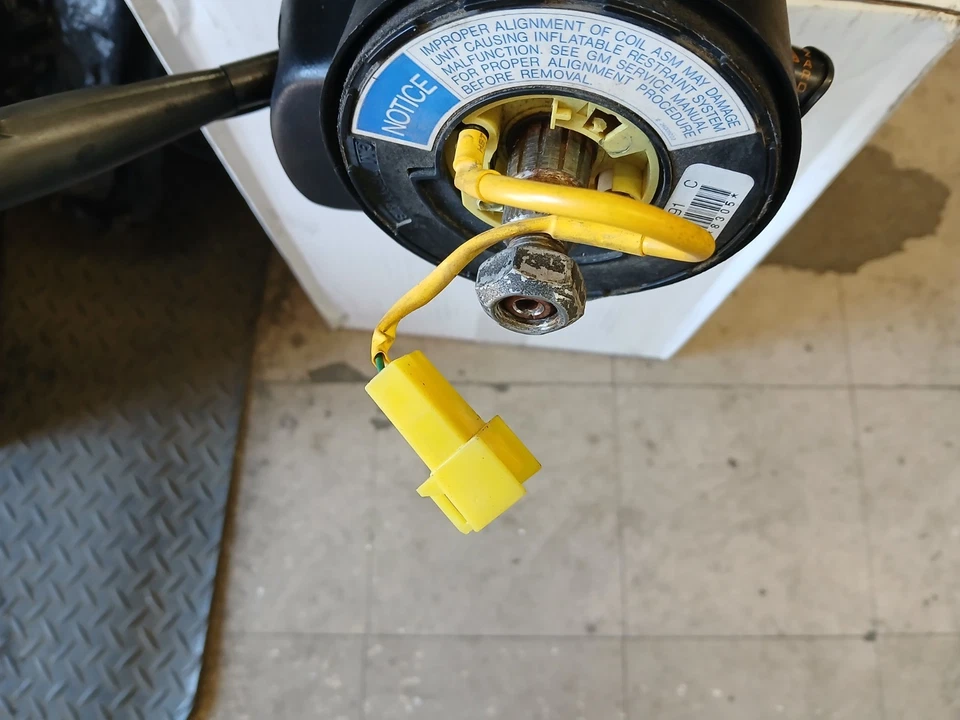 Chevy Corvette 1990-1993 columna de dirección inclinable manual con llave Foto 2 de 4