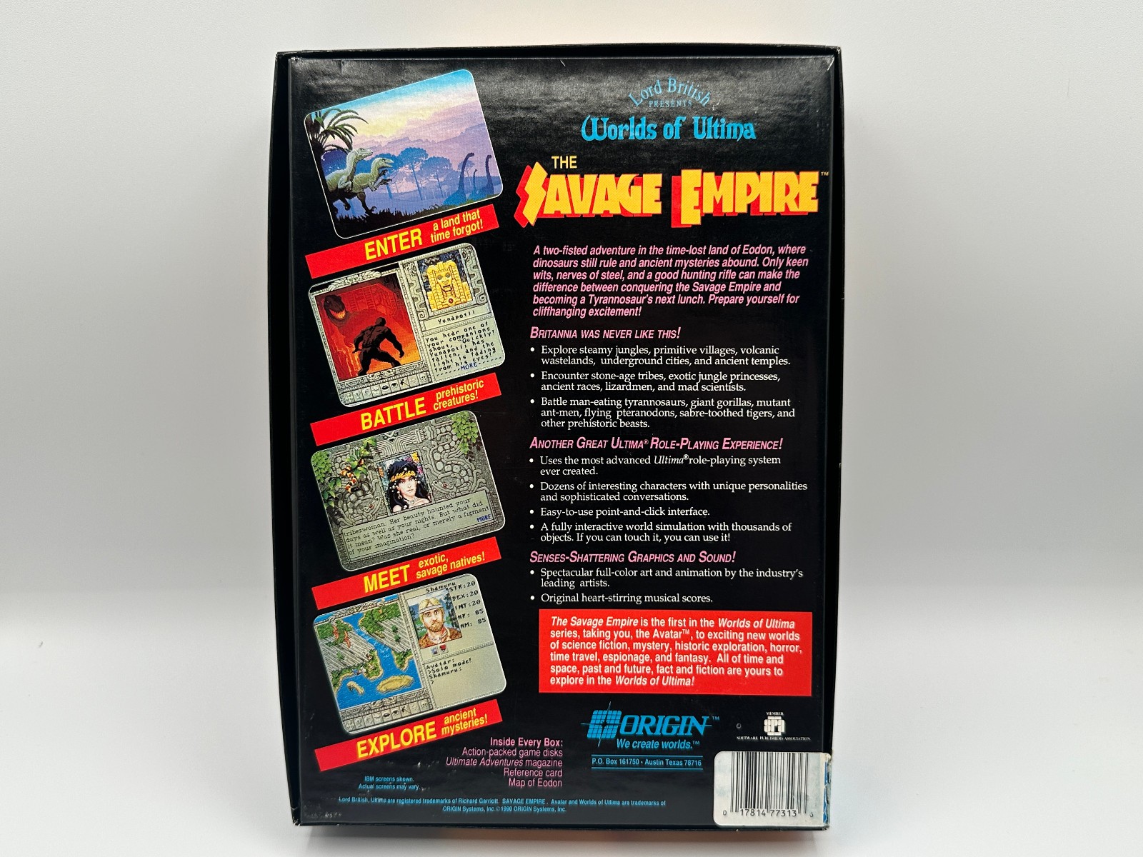 Worlds of Ultima Savage Empire Collectors Edition Signed by Lord British IBM PC