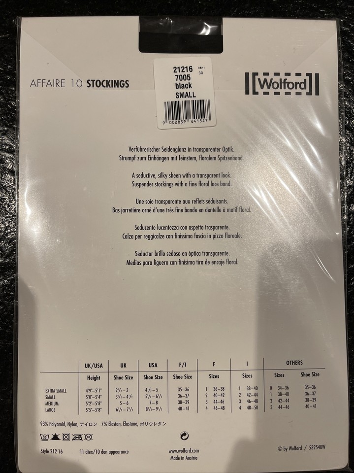 Collants Pour Femme Wolford Pure 10 Cuisses, 10 DEN, Noir, XL Femme Dès 45,00 U20ac - Sur Wolford Collant