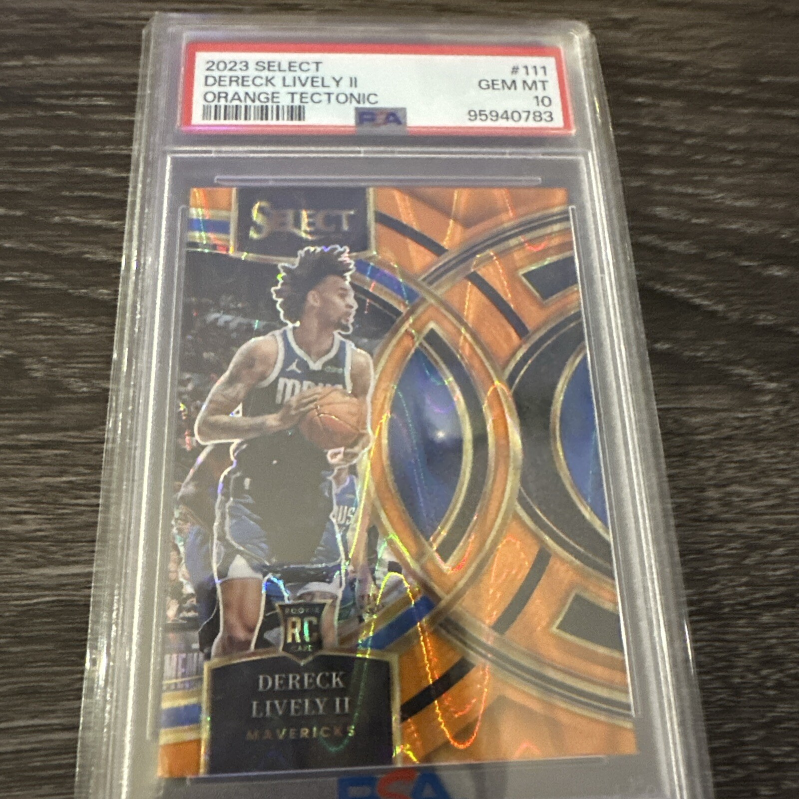 2023 Select Dereck Lively II Orange Tectonic PSA 10 Premier Level