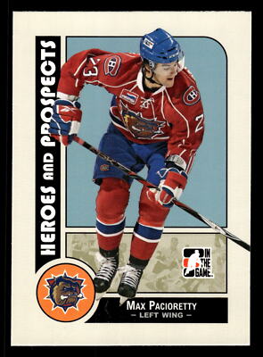 Max Pacioretty 2008-09 In The Game Heroes and Prospects #26 Hamilton Bulldogs