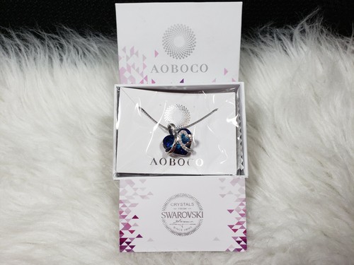 Aoboco Swarovski Crystals Sterling 