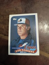 BOB RODGERS 1989 TOPPS MANAGER EXPOS CHECKLIST #474 FREE SHIPPING