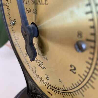Vintage Salter Family Scale No. 46, UK Registered, Made By Salter