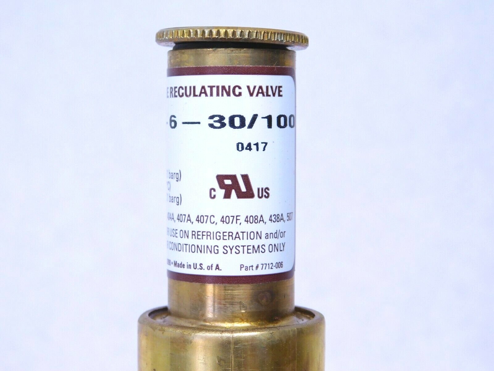 NEW! Sporlan 901100 ORIT-6-30/100 3/8" Evaporator Pressure Regulating Valve (FR)