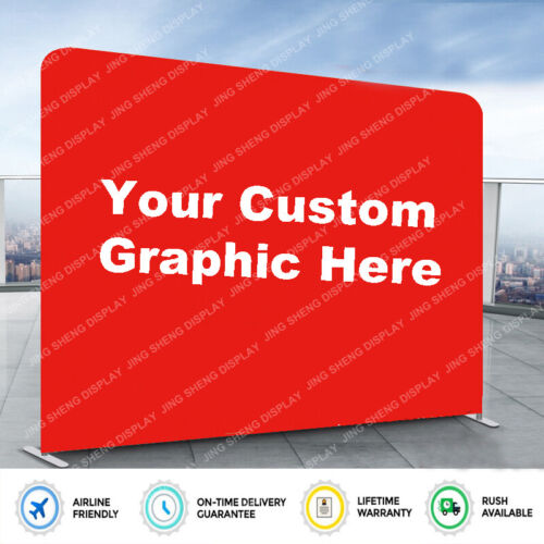 10ft Portable Fabric Trade Show Banner Systems & Signage Backdrop Wall Banner - Picture 1 of 5