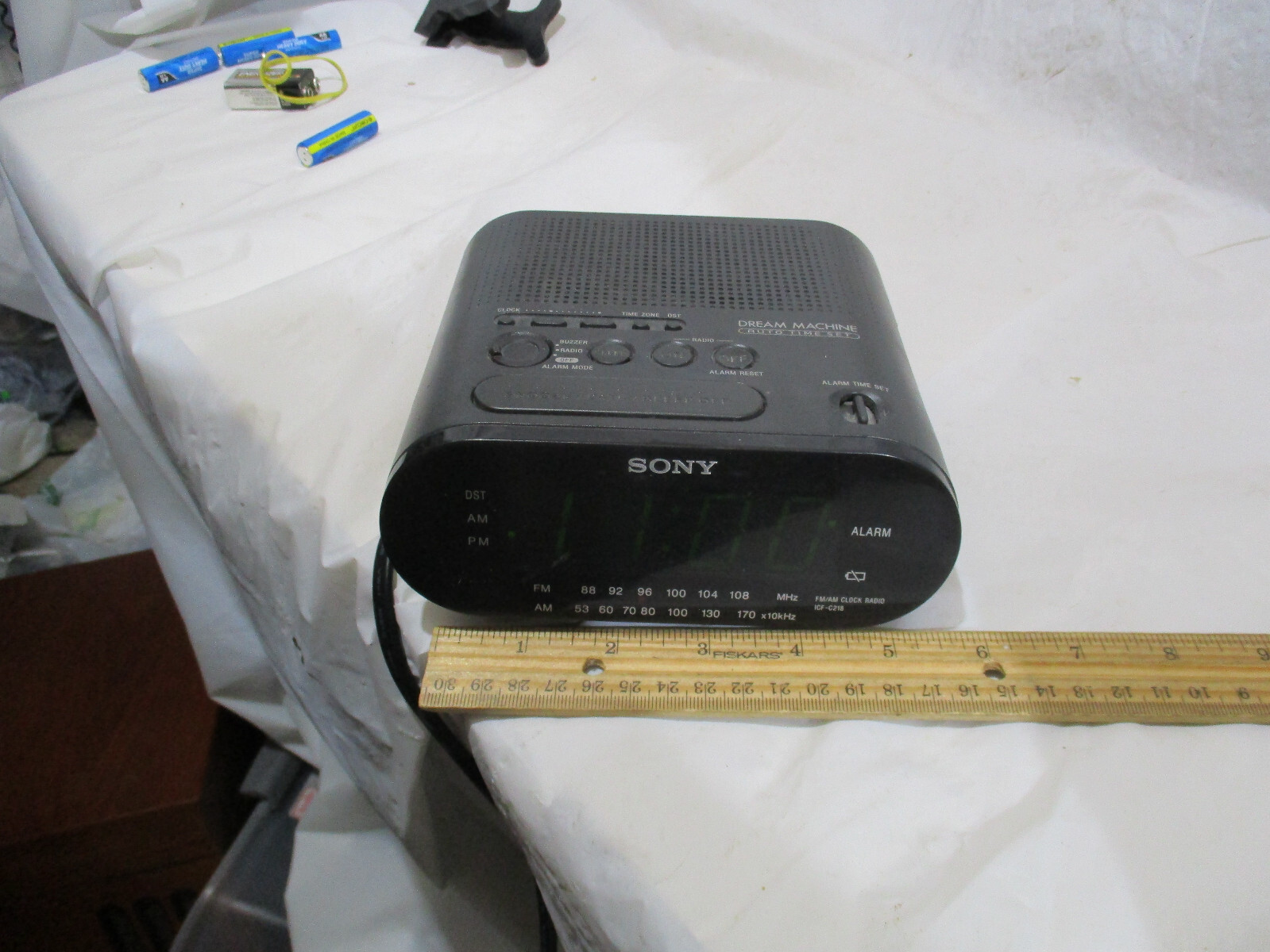 sony-dream-machine-clock-radio-black-icf-c218-tested-works-27242704602