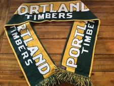 Portland Timbers FC Ruffneck Classic Bar Scarf Green Yellow Portland Oregon