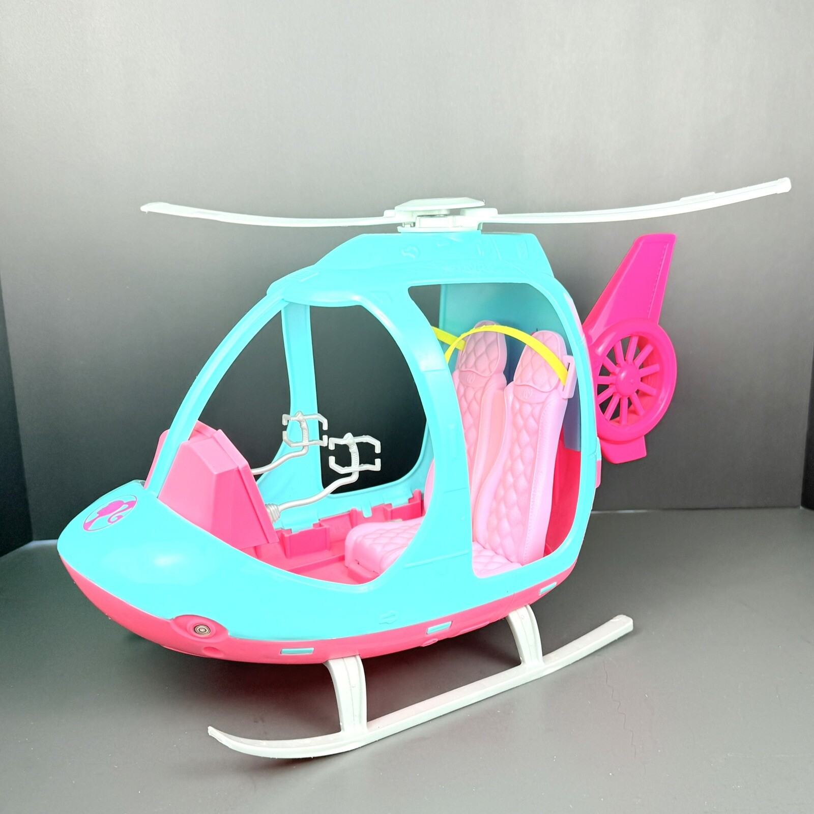 Barbie Dreamhouse Adventures Pink Blue Helicopter with Spinning Rotor 2018 Toy