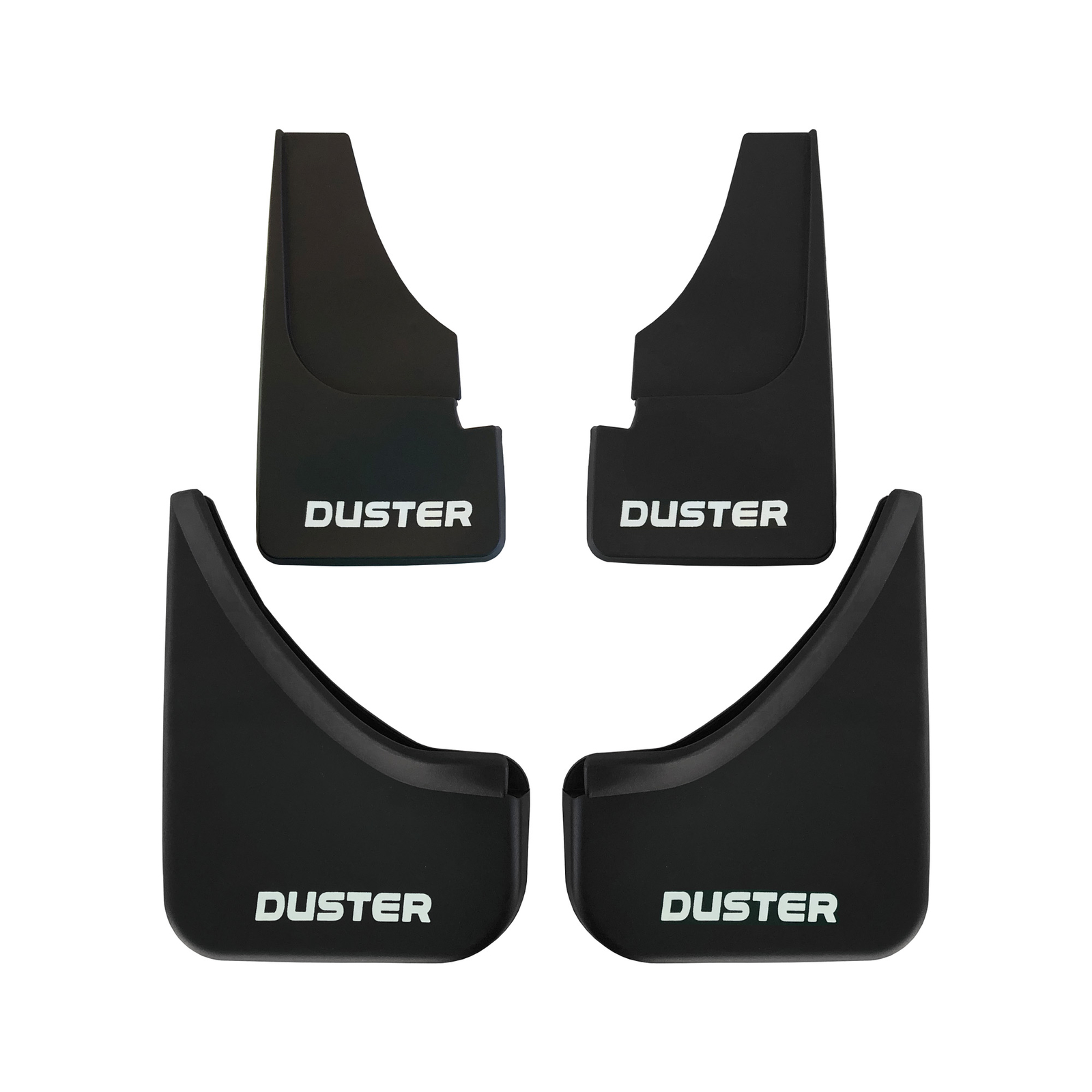 Bavettes garde-boue Dacia Duster 2010-2017 - Finition noire haute résistance 4 pièces