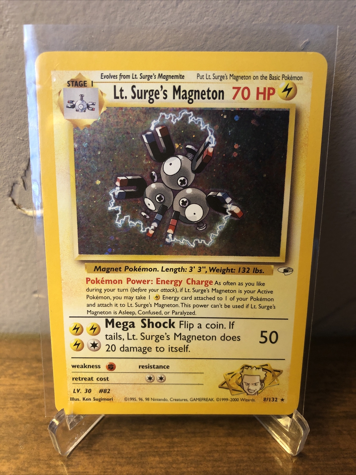 Lt. Surge’s 8/132 Holo Rare Gym Heroes Pokemon Card eBay