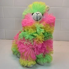 Neon Alpaca Llama Stuffed Plushie Bright 10.5"  BMi Merchandise