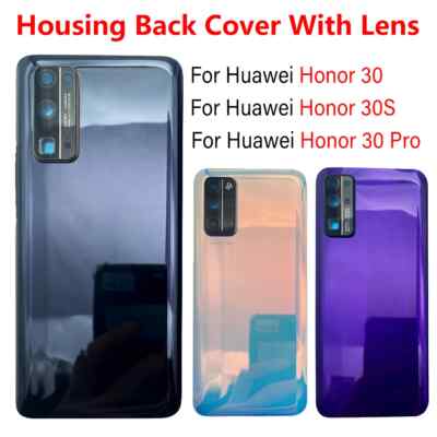 For Huawei Honor 10 30 50 Pro 30S Back Battery Cover Rear Glass Housing Case 